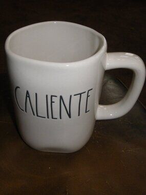 Rae Dunn Large Ceramic Coffee Tea Mug “CALIENTE”